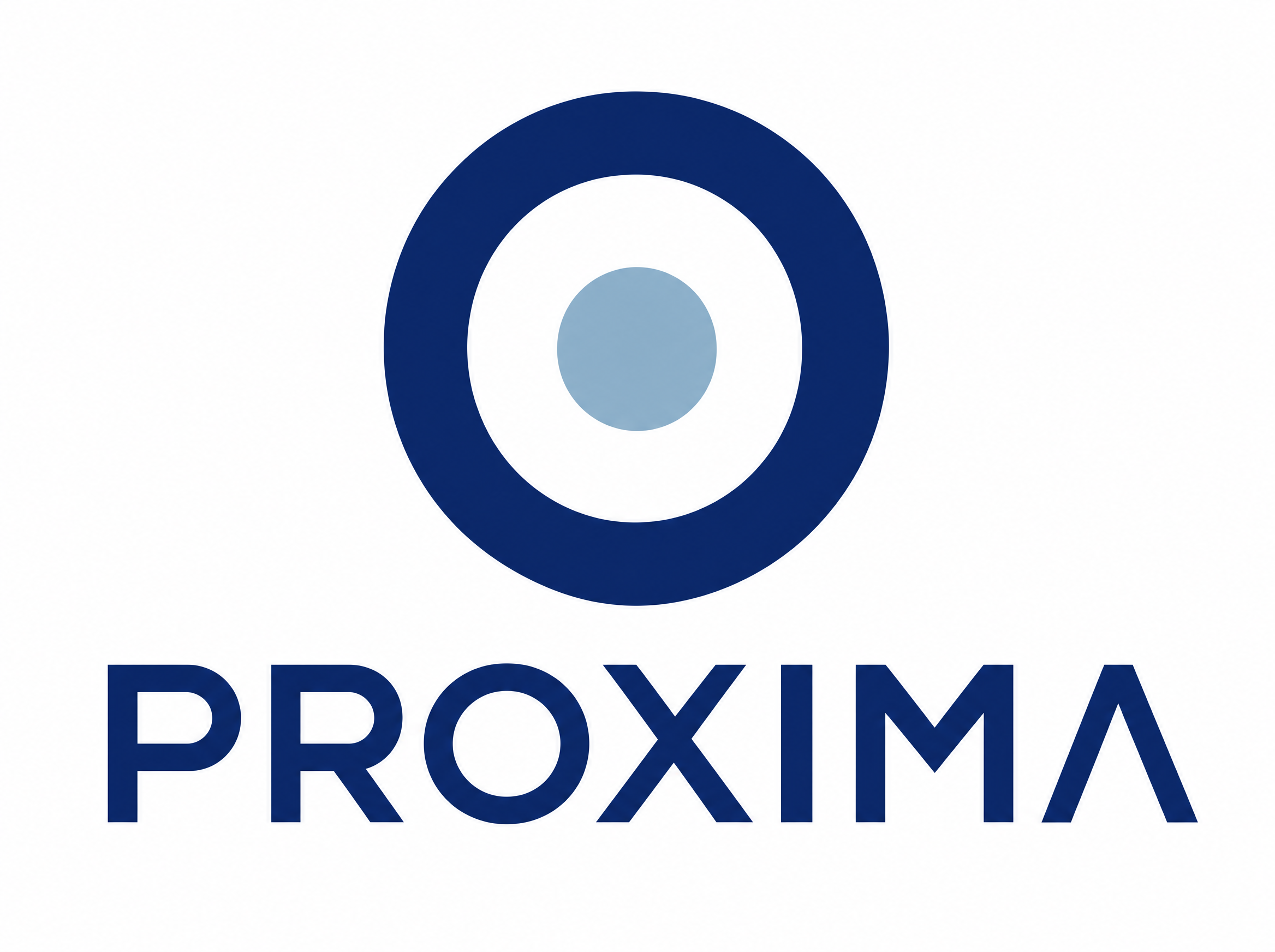 Marca circular apilada sobre PROXIMA